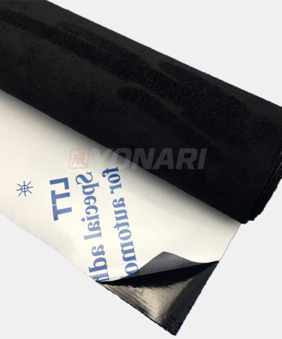 Yonari SuedeSkin - Alcantara/Zamsz - Materiał Samoprzylepny (Czarna)